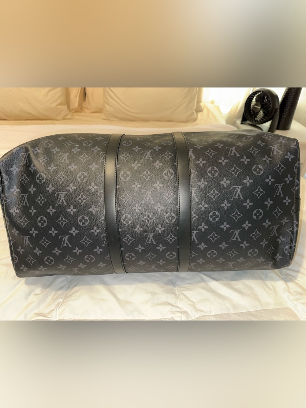 Louis Vuitton Keepall 55 Bandoulière Eclipse Black - Picture 6 of 11